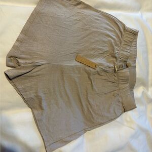 SKIMS High Waist Tan Shorts
